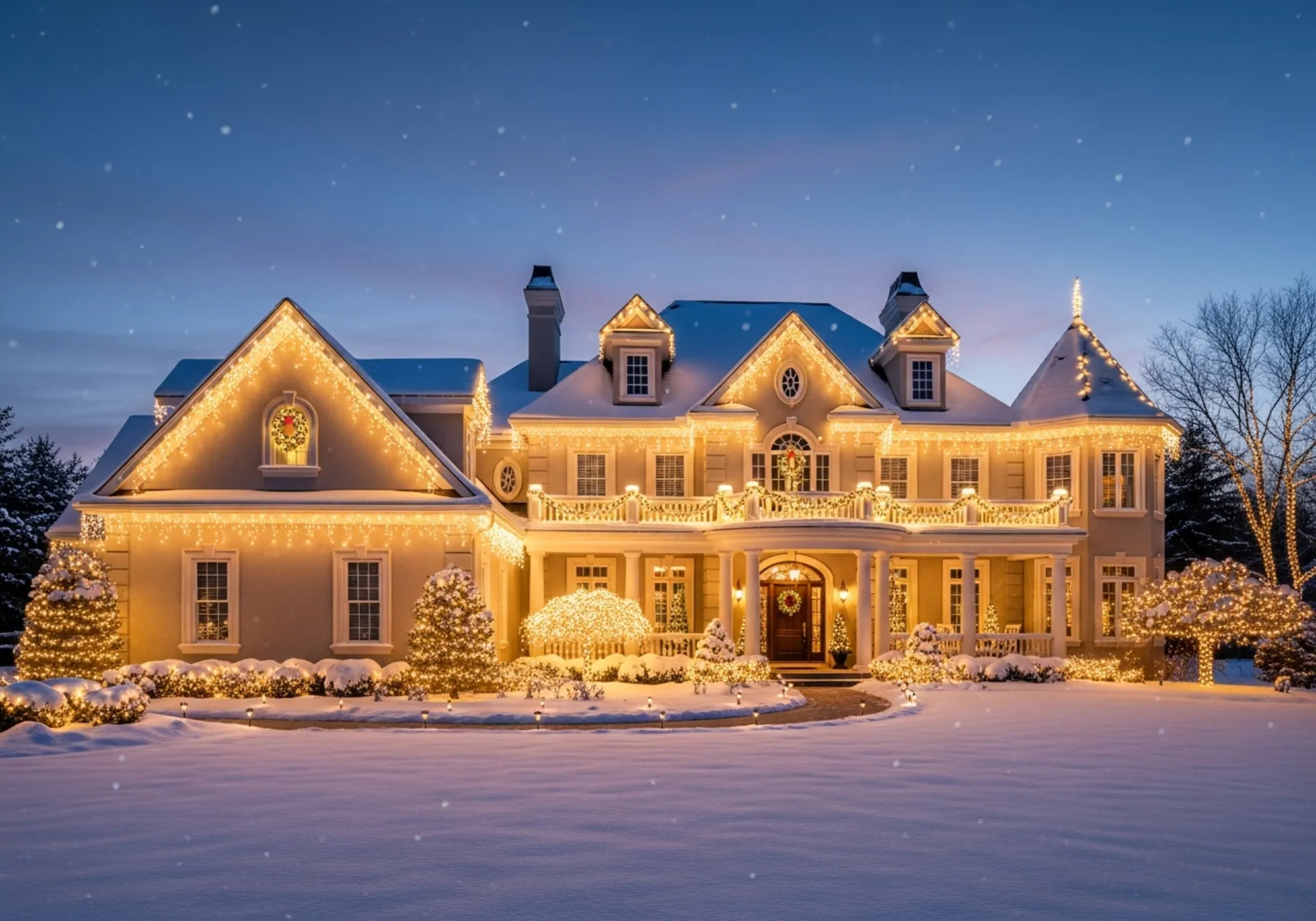 Luxury elegant holiday display